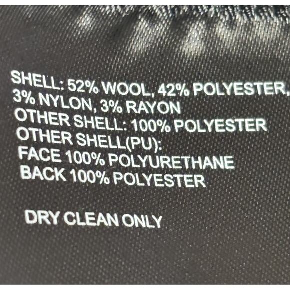 Tahari Women’s Faux Leather Trim Belter Wrap Coat Olive XXL MSRP $350 - Picture 5 of 7